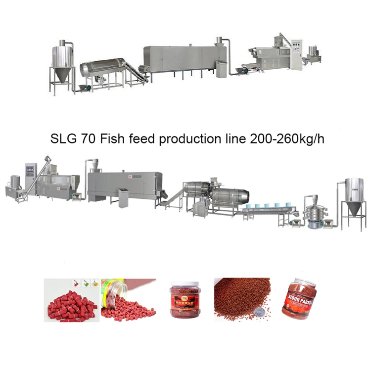 La vis de l'extrudeuse Twein Floting les poissons se nourrissent de poissons de la machine de production des aliments Les aliments pour poissons aquatiques de ligne de la machine