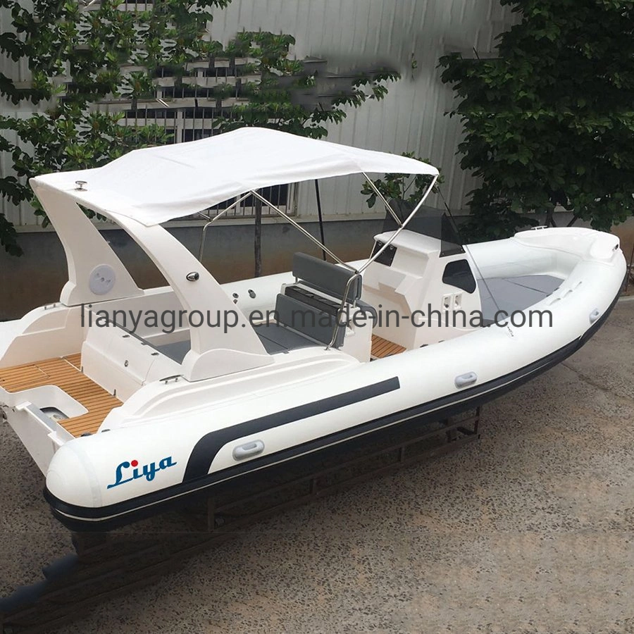 Liya lujoso barco de PVC rígido Hypalon barcos750