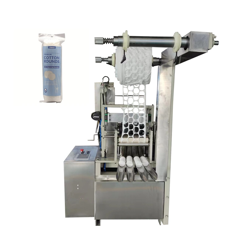 Máquina de corte automática de discos de algodón para desmaquillarse