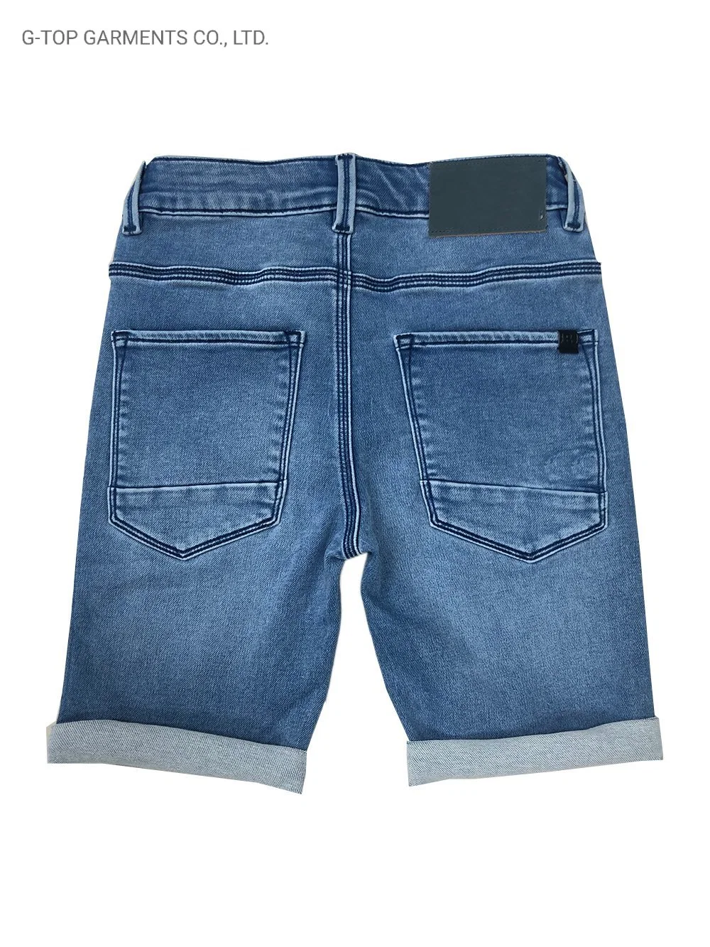 New Fashion High Quality Popular Kid&prime; S Demin Elastic Shorts Jeans Boys Shorts