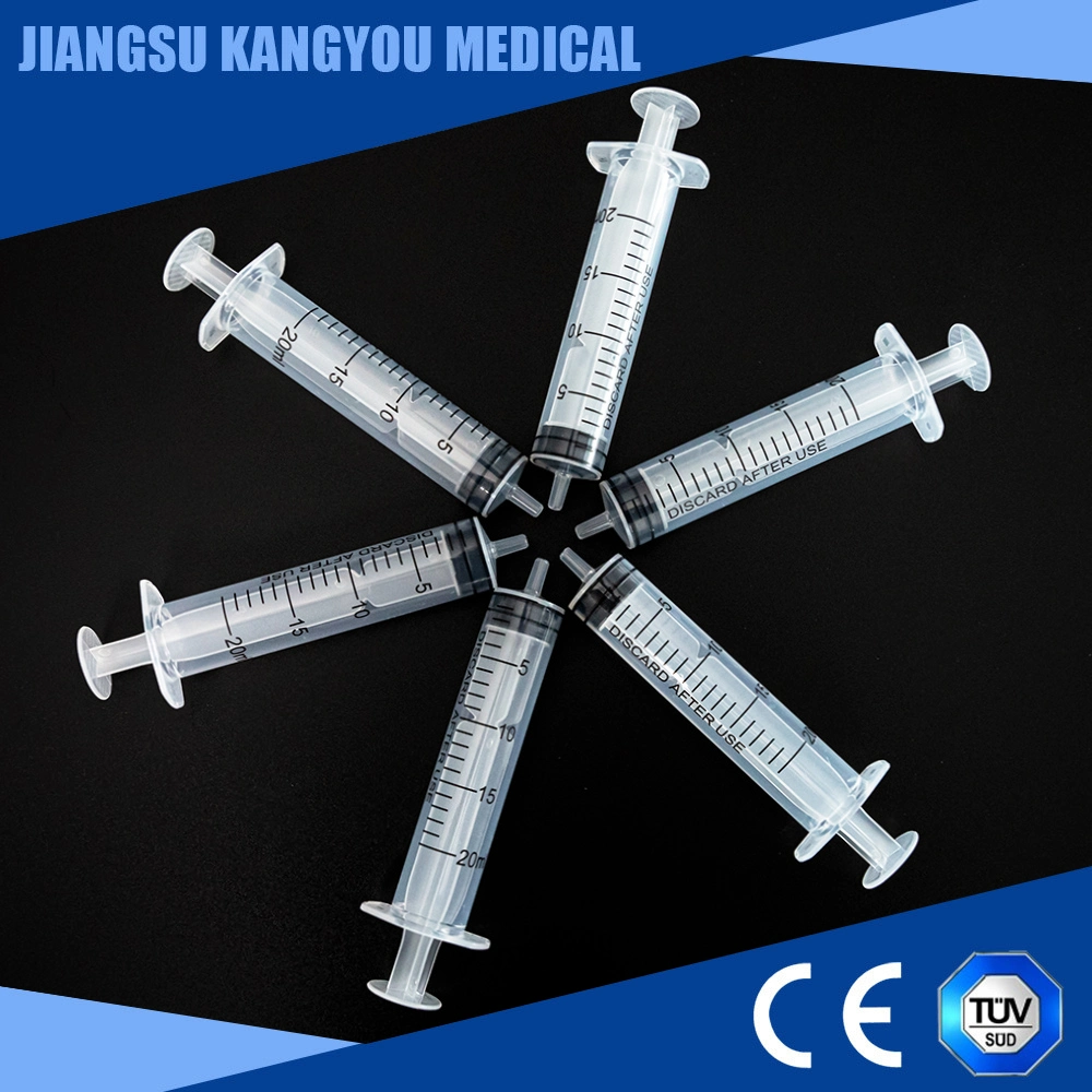 Manufacturer Supplier Sterile 3 Part Luer Slip Safety Disposable Plastic Syringe with Needle