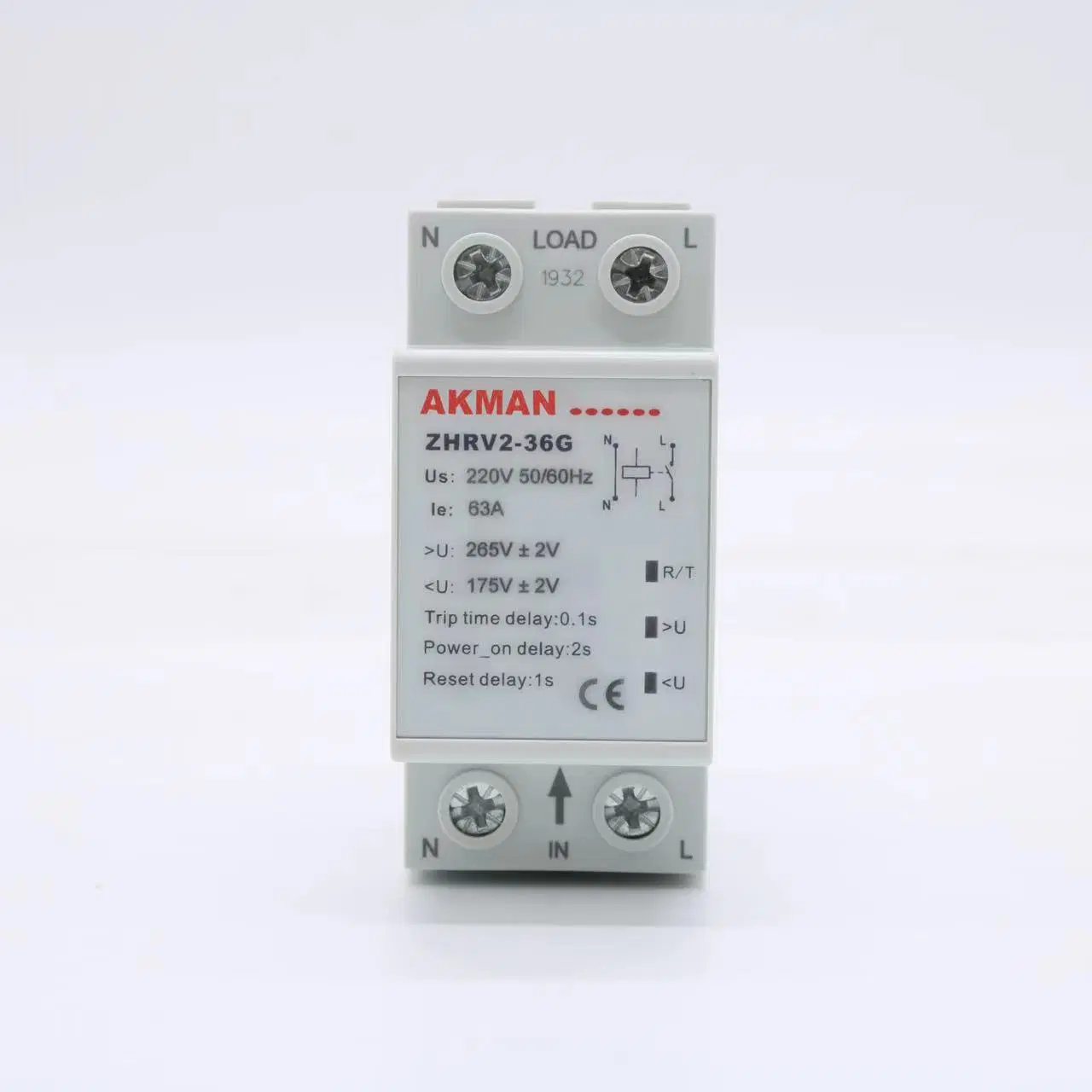 Automatic Reset Overvoltage and Undervoltage Prodector for Home Single Phase Control System