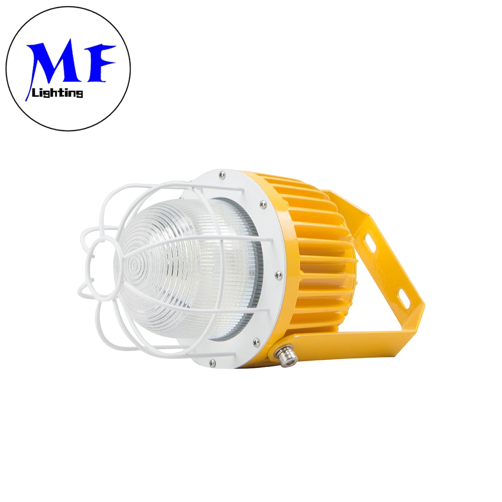 100W IP66 Fast Delivery Atex Dustproof Waterproof High Brightness pendant Gas Station Chemical Plant Yellow LED Explosion Proof Light