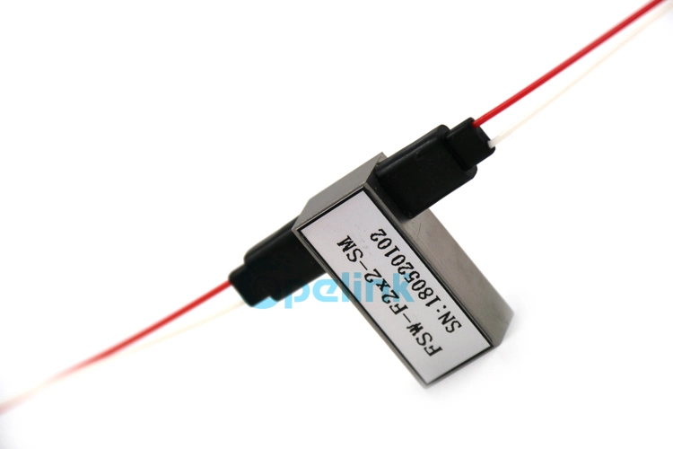 Hot Sale 2X2 0.9mm Optical Cable SC/PC Fsw Optical Switch for Optical Network Monitoring/Protection