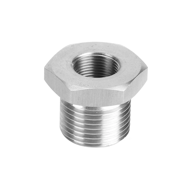 Stainless Steel Reducer Hex Bushing Hex Head Thread Bushing Screw Female Snap Pipe Bushing Fittings