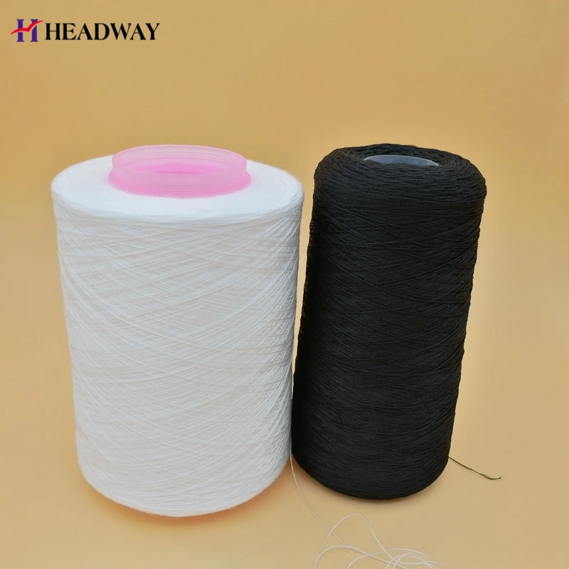 Eco-Friendly White Sinopec Virgin 30/2 40/2 100% Polyester Spun Yarn for Sewing