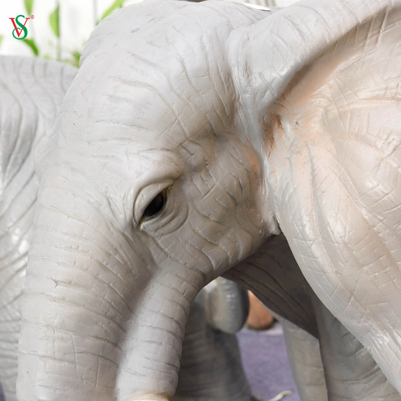 Theme Park Fiberglass Elephant Wild Animal Statues