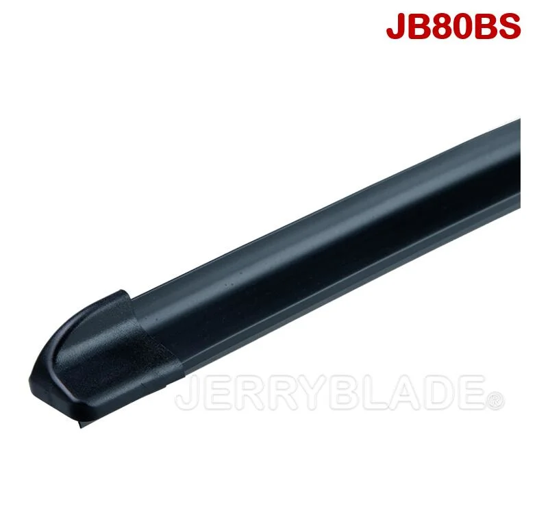 Jb80BS balai d'essuie-glace universel à crochet essuie-glace aérodynamique aileron central Premium Caoutchouc naturel Top Vendeur compétitif Wiper plat Cheap Frameless Wiper Lame de poutre