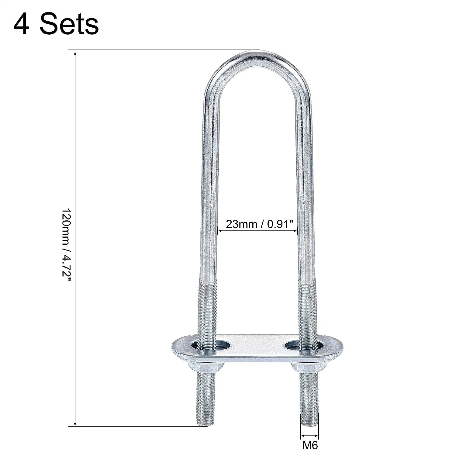 Round U-Boltswith Nut, Plate, Washer