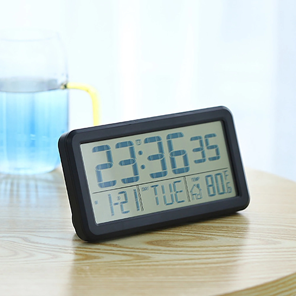 Promotion cadeau numérique LCD Calendrier réveil couleur personnalisée Noël Horloge cadeau