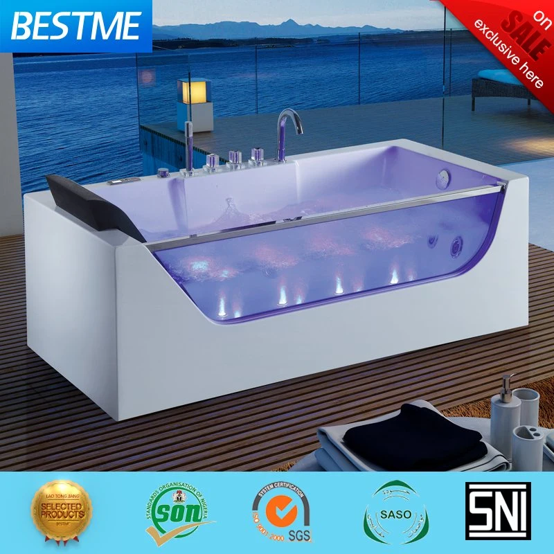 Diseño simple masaje masaje spa Plaza Jacuzzi bañera (BT-A1110)