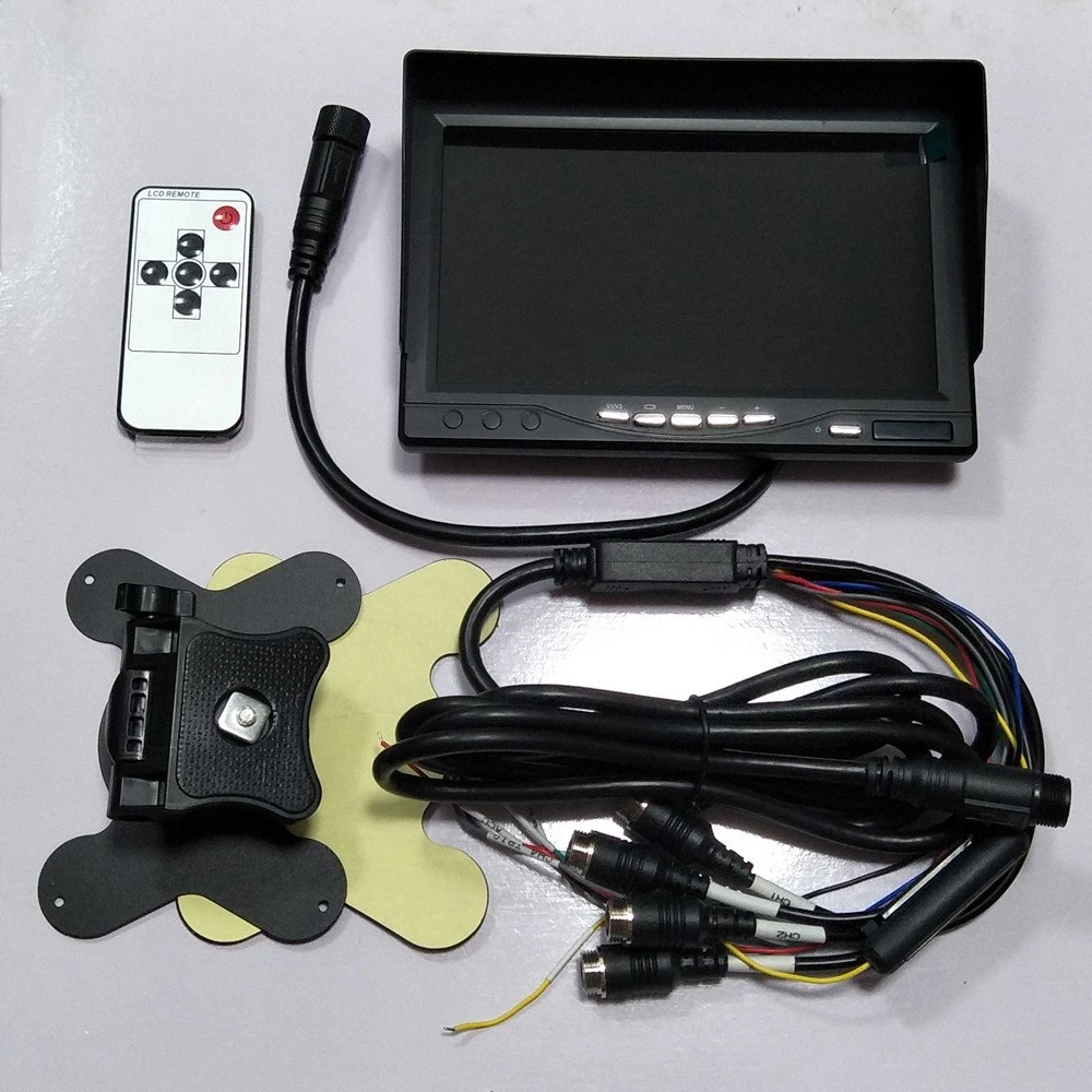 4CH 7inch Recording DVR Car Monitor with 4PCS Cameras for RV Truck