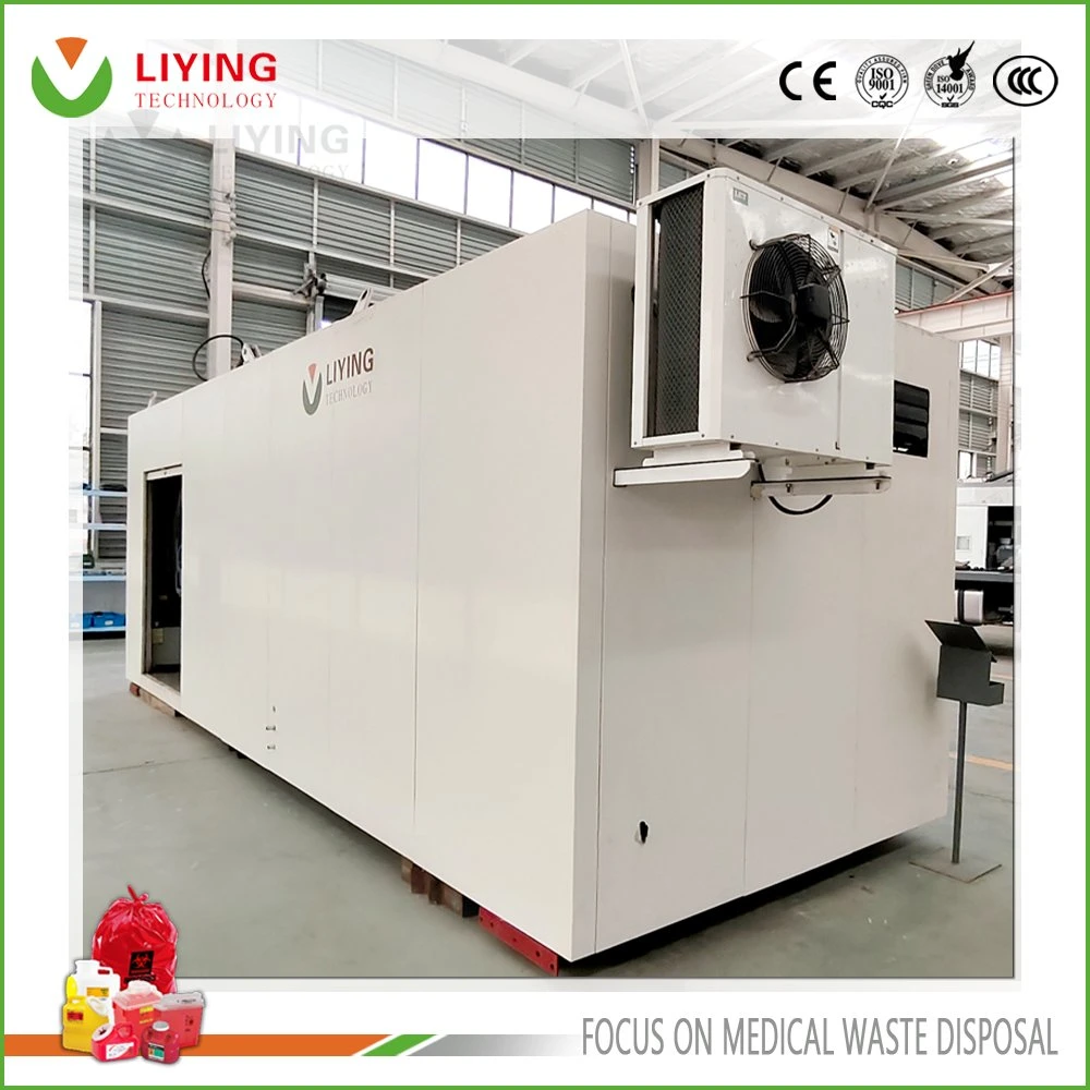 Medical Waste Management System with Microwave Disinfection and Shredding System