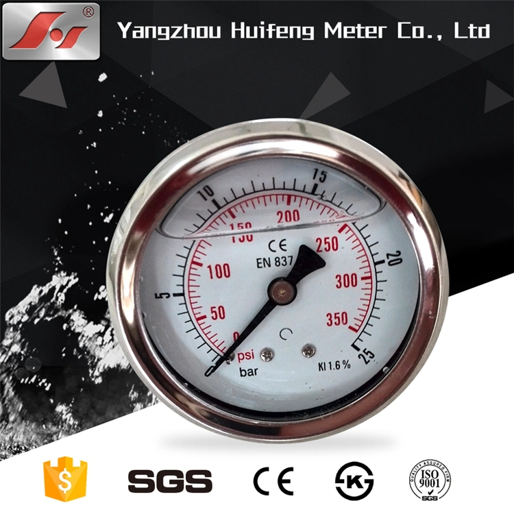 Top High quality/High cost performance  Cheap Low Pressure Gauge with Safety Case, Ss Case Heavy-Duty Manometer