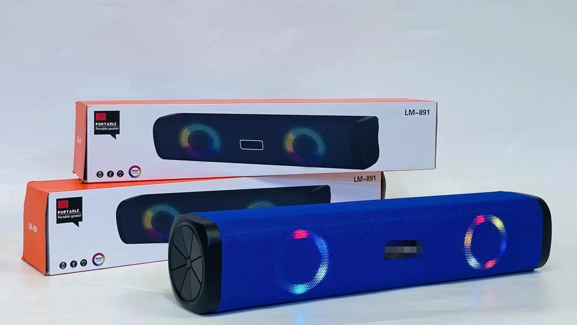 Ld-Lm-891 Mini Portable Audio Sound Bar RGB Dazzling Lights Wireless Desktop Computer Dual-Speaker Radio Wholesale/Supplier Bluetooth Speaker