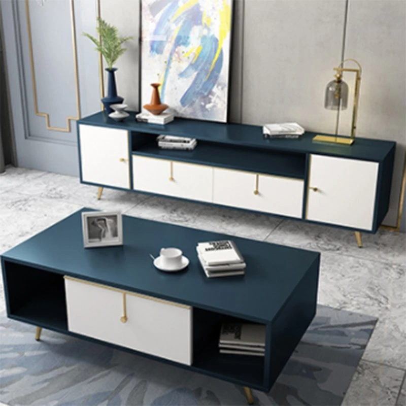 Luxe coloré Personnalisation mobilier meuble TV support et table basse Salon avec meubles en bois