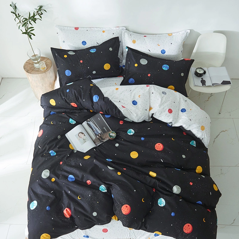 100% Polyester Cartoon Printing Duvet Cover Bedding Set for Children