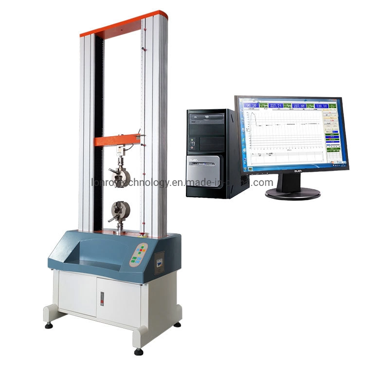 20kn Machine d'essai universelle pour le test de traction, compression, flexion et pelage des plastiques. Testeur de résistance à la traction et de l'allongement.