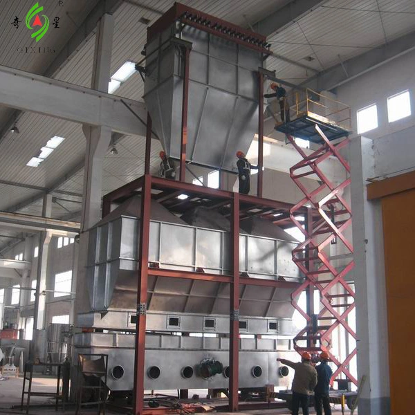 Auto Continuous Feeding and Discharging Vibrating Fluid Bed Dryer Equipment for Particle