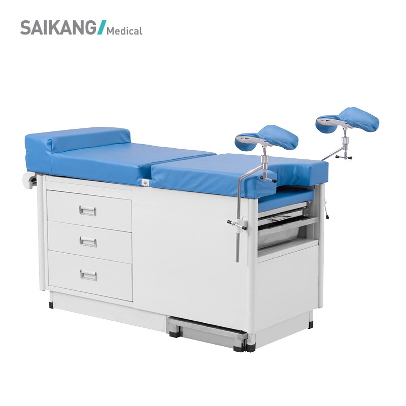 A048 Professional Metal Multifunction Adjustable Hospital Medical Gynaecological Manual Obstetric Delivery Table with FDA