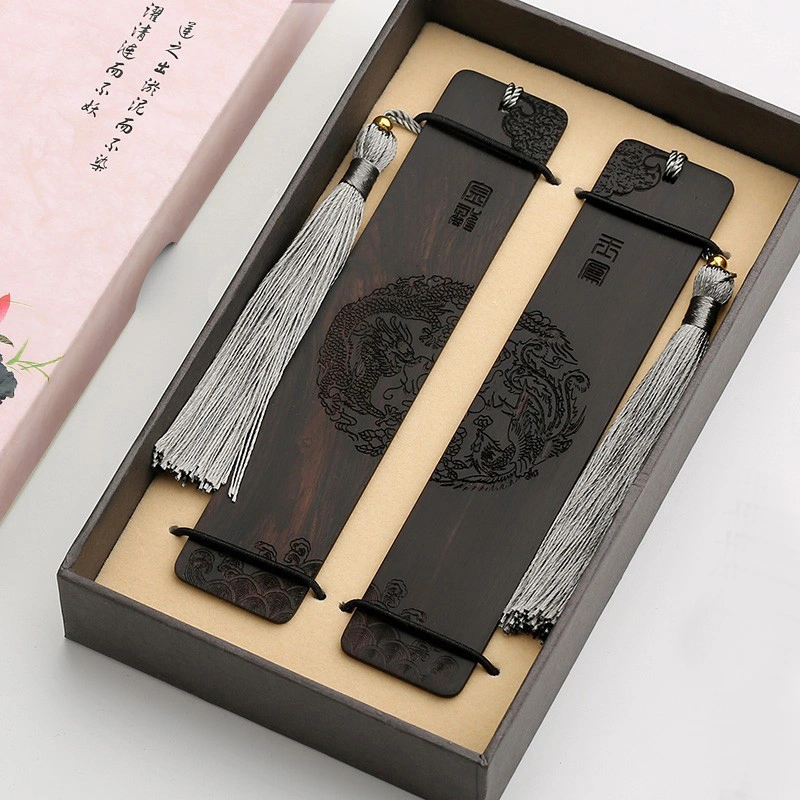 ضع إشارة مرجعية على شكل Retro Style Gift Box Creative Chinese Style Gift Business الصناعات الخشبية