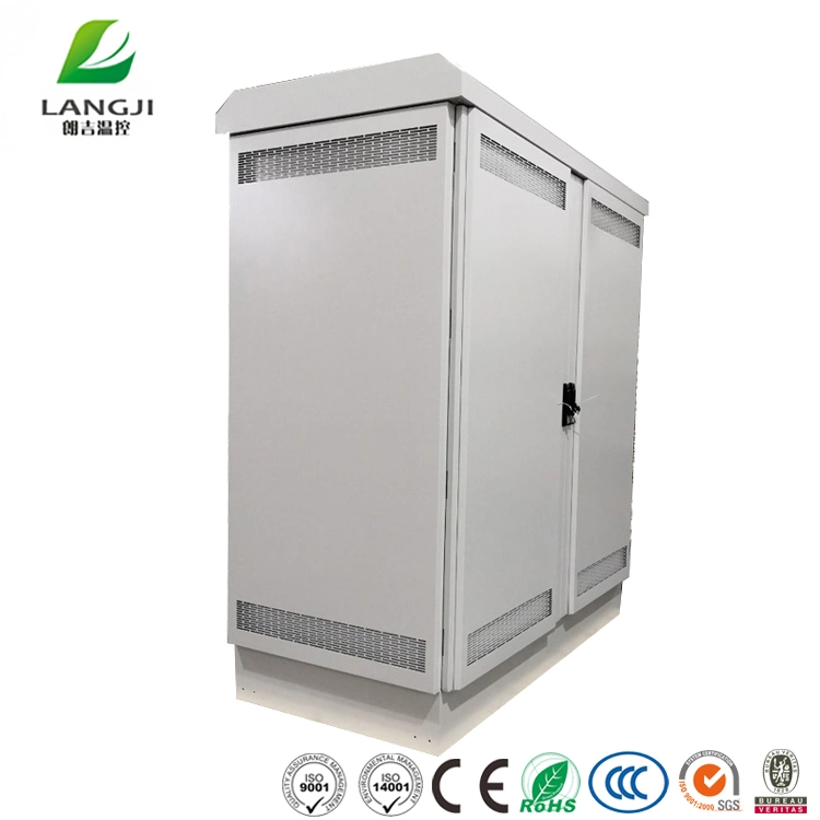 Double Door Waterproof Outdoor 19 Rack Telecom Power Enclosure Cabinet with Filter