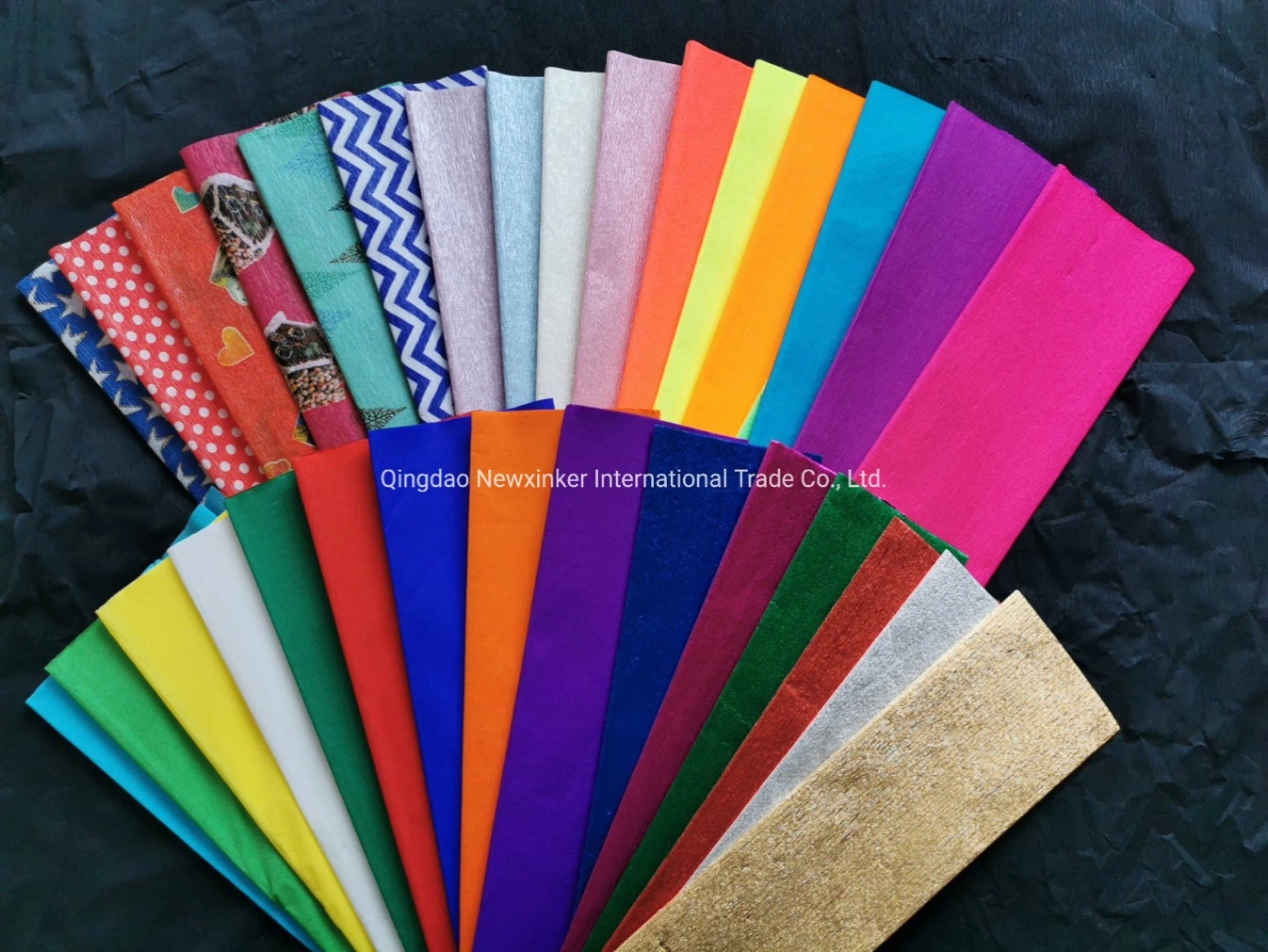 Supply Handmade School Craft Crepe Paper Sheet Roll for Wrapping