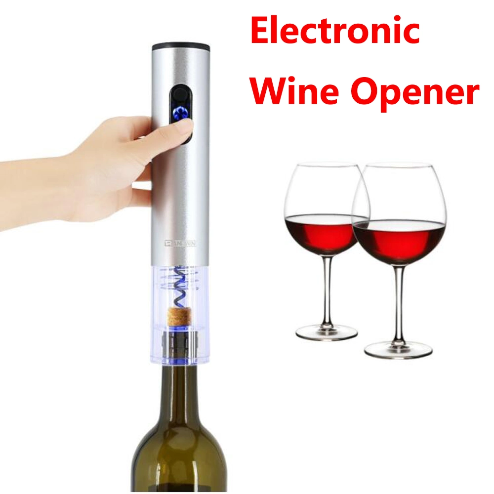 El abridor de vino Set de regalo electrónica de corte de lámina de acero inoxidable recargable tope Abrebotellas