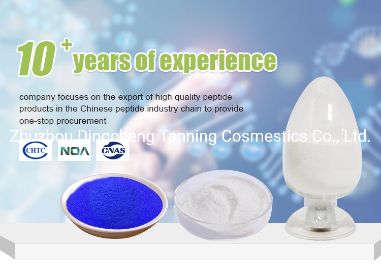 High Purity Factory with Best Price Cosmetic Copper Tripeptide-1 CAS 89030-95-5 Ghk-Cu for Anti-Aging