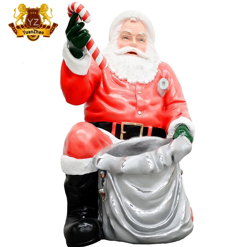 Christmas Yard Inflatables Statue Gift Bag Elk Santa Claus for Garden Outdoor Decoration