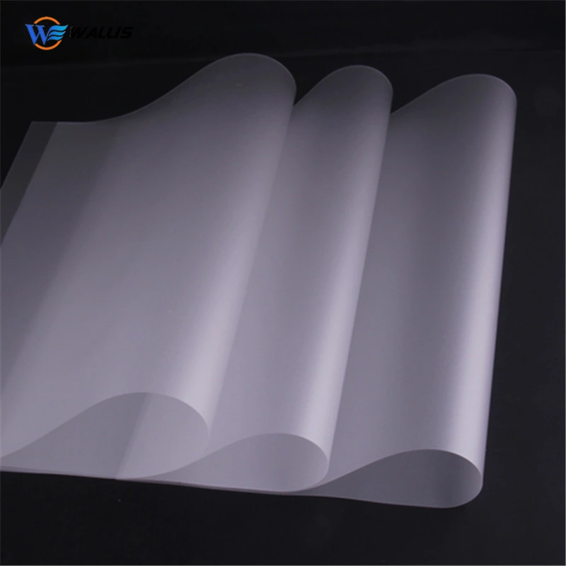 A4 0.08mm PVC Polycarbonate Pet Card Material Coated Overlay Film with Glue for Digital Printing Sheet