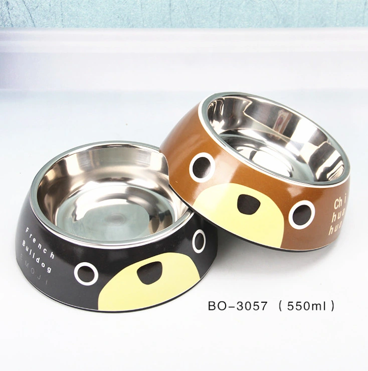 OEM Multiple Sizes Bowl Stainless Steel Feeding Bowl Quality Pet Feeders for Dog Cat