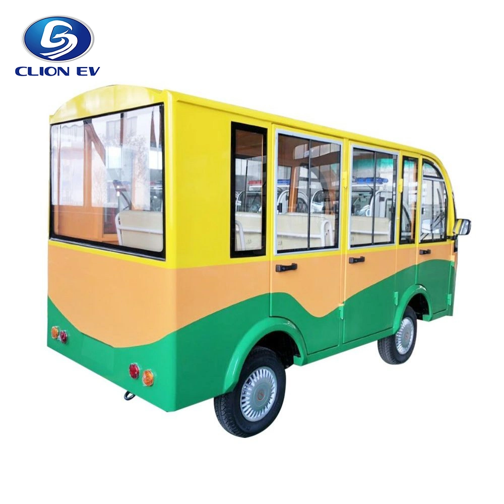 40km/H Low Speed Electric Sightseeing Car 8 Passagier Mini School Bus