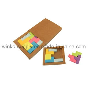 Customized Eco Jigsaw Color Sticky Memo Falgs