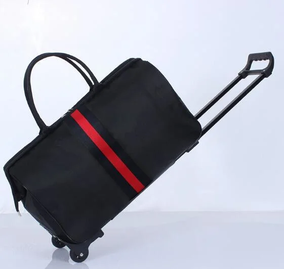 V260 Fashion Brand Design Foldable Waterproof Duffel Travel Trolley Bag Luggage for Men and Women