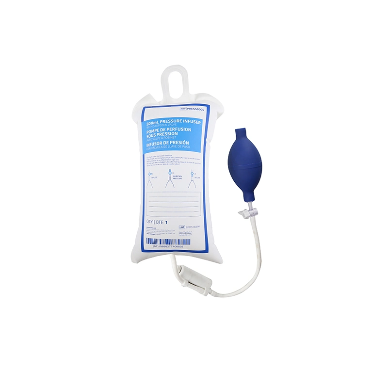 Medical Disposable Pressure Infusion Bag with Pump or Gauge