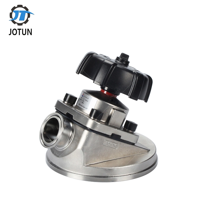 China Jotun Stainless Steel Sanitary Clamped Manual Diaphragm Valve