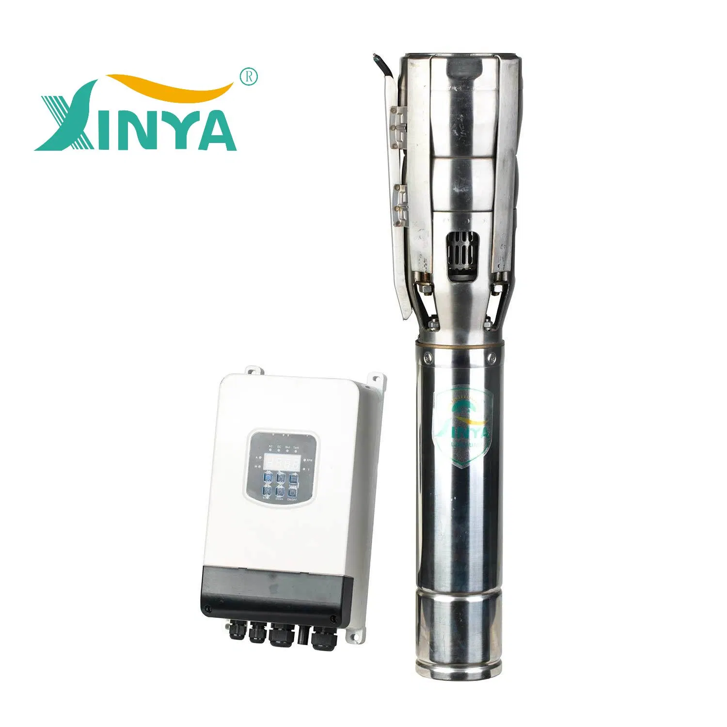 Xinya 6" 3HP 2.2kw AC DC Ss Impeller Submersible Deep Well Water Pump Price with Solar Powered