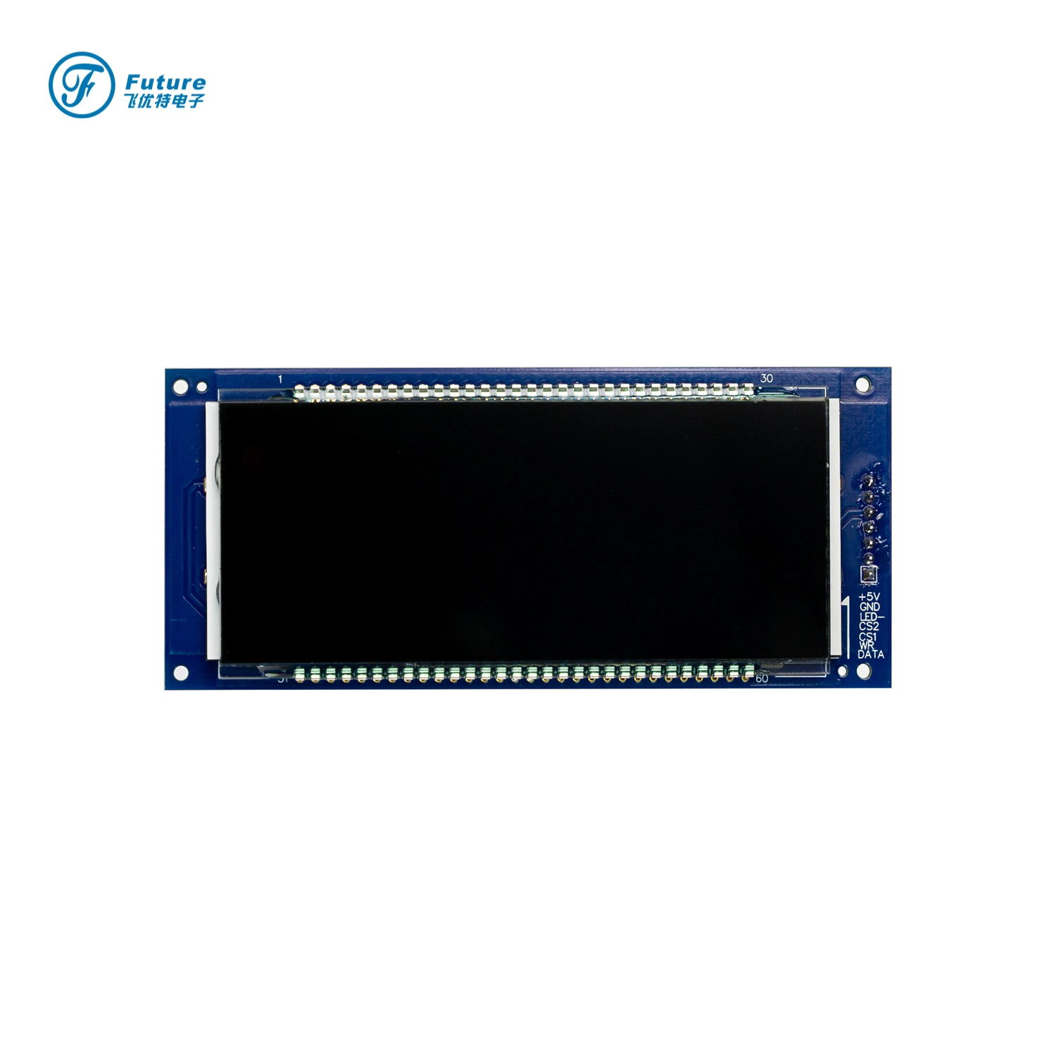 Panel LCD monocromático COB (Chip-on-Board) de segmentos VA de 60 pines, para la pantalla de bicicletas eléctricas, con transmisión negativa