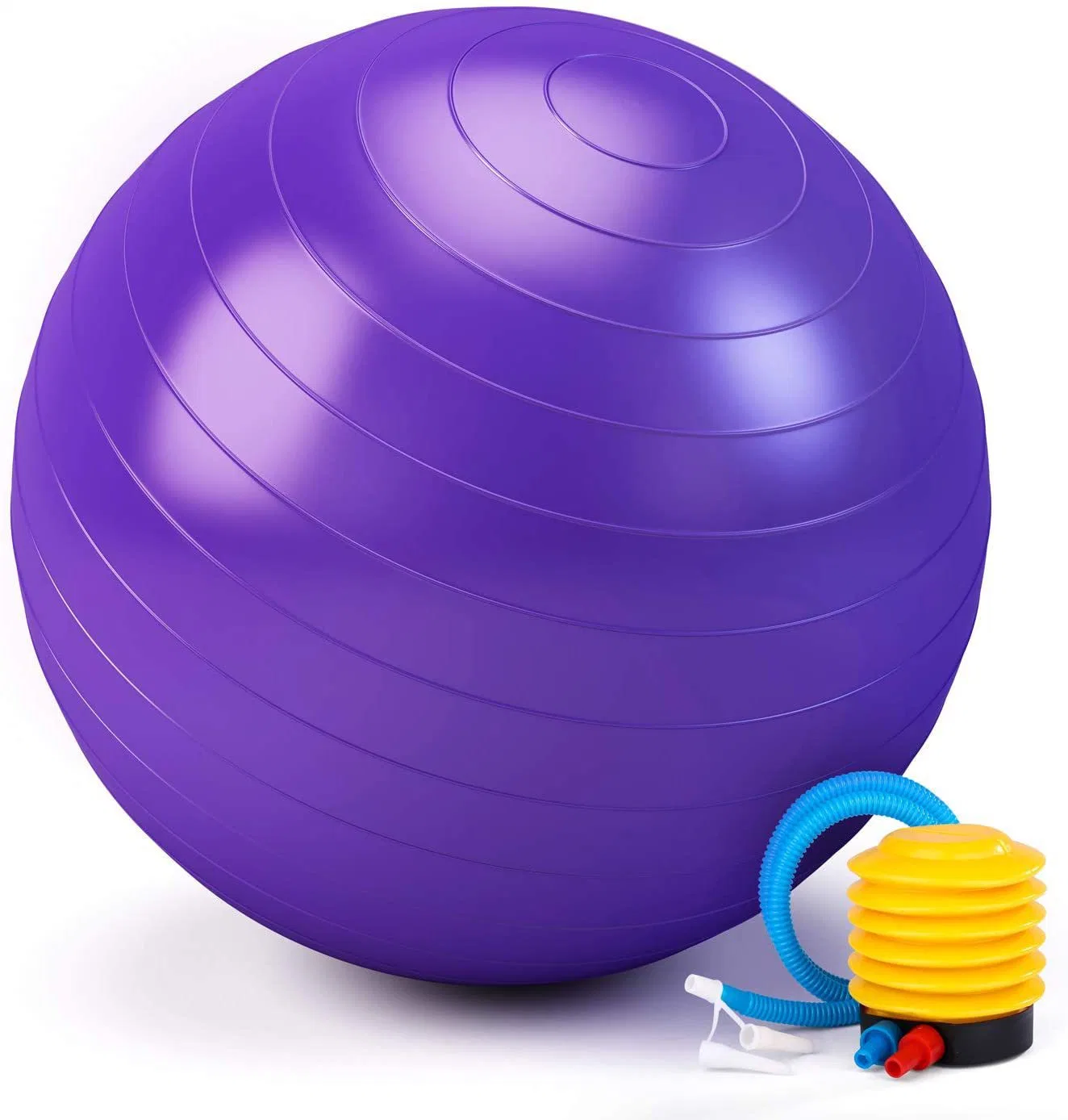 75cm Eco-Friendly Anti-Burst PVC Gym Exercise Fitness Yoga Ball with Pump