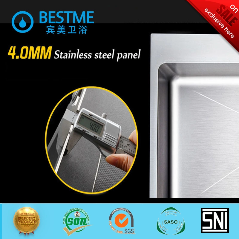 Foshan 304 Stainless Steel Hand Made Kitchen Sink (BS-310)