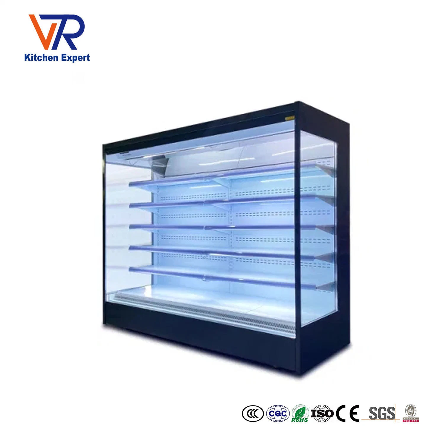 High quality/High cost performance  Fruits and Vegetables Display Refrigerato as Supermarket Refrigeration Equipment