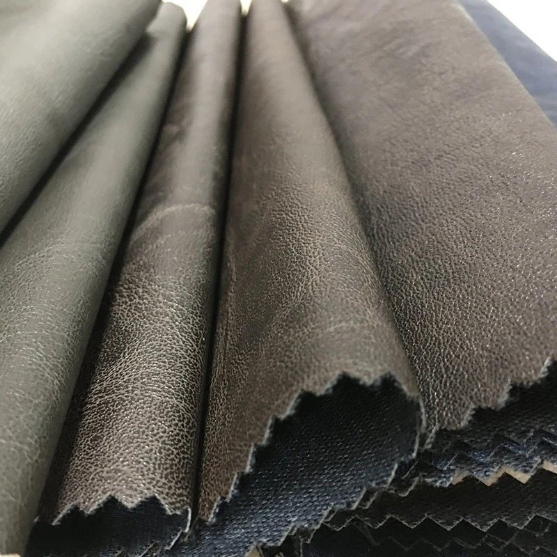 Hot Sale Home Textile Faux PVC PU Garment Rexine Artificial Synthetic Leather Fabric for Sofa Chair Furniture Jacket- Sola