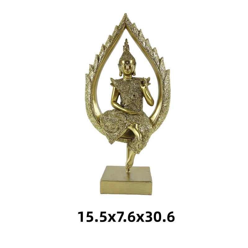 New Design Siting Buddha Statue Sculpture Home Decoration for Office Desk Ornament