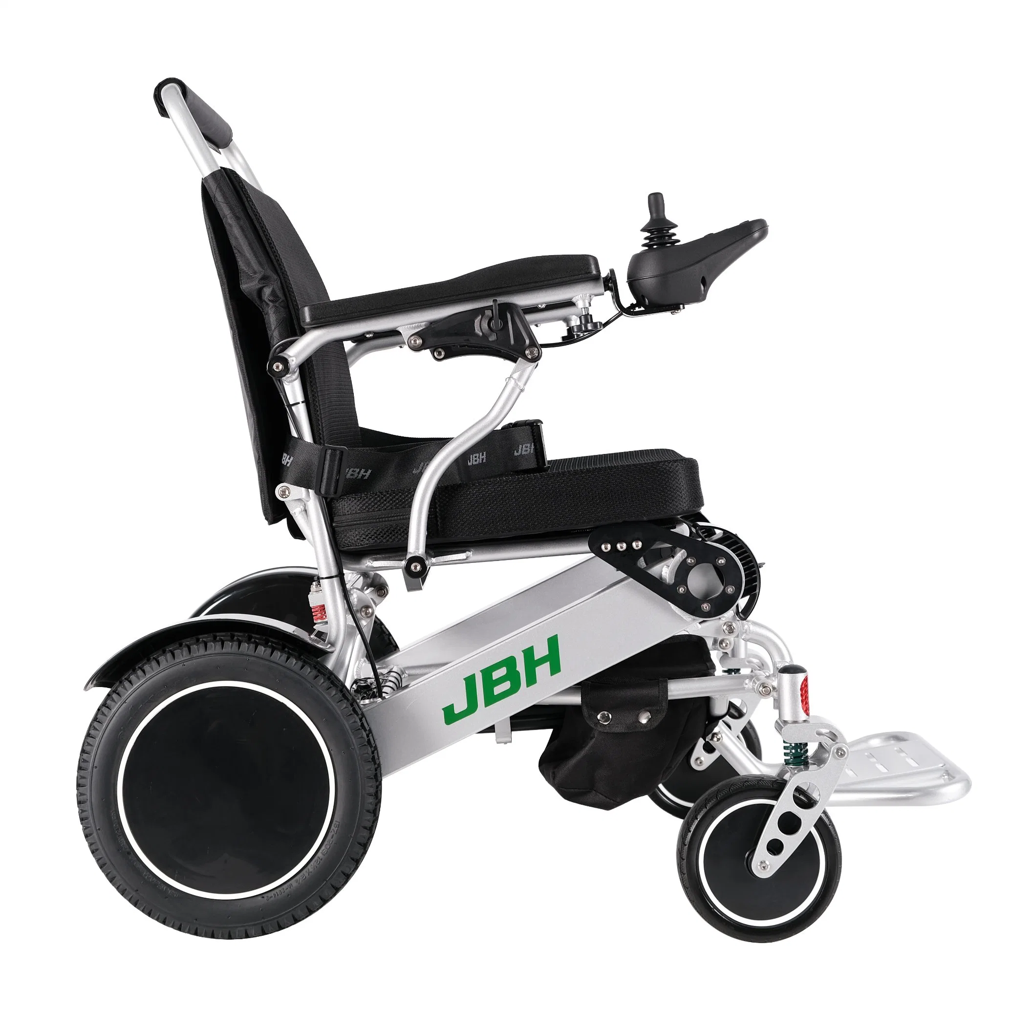 Fauteuil roulant électrique pliable aluminium fauteuil roulant léger avec batterie au lithium