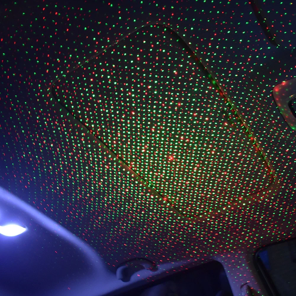 Colours Car USB Light Roof Interior Mini LED Starry Laser Lights Atmosphere Lamp Room Decoration Car Star Lighting