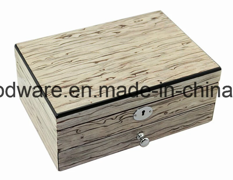 MDF Piano Finish Wooden Jewelry Storage Packaging Gift Box Case