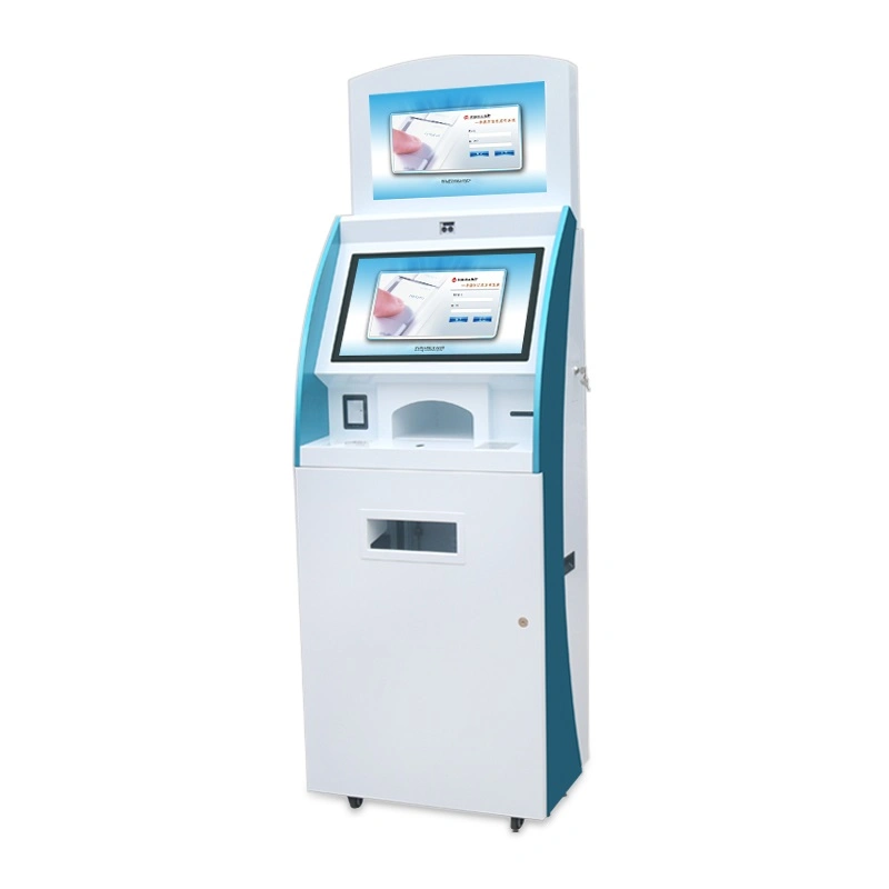 OEM ODM 19" 21.5" Interactive Dual Display Touch Screen Self Service Banking Bill Payment Terminal Kiosk with Industrial Grade Stability Quality ATM Machine