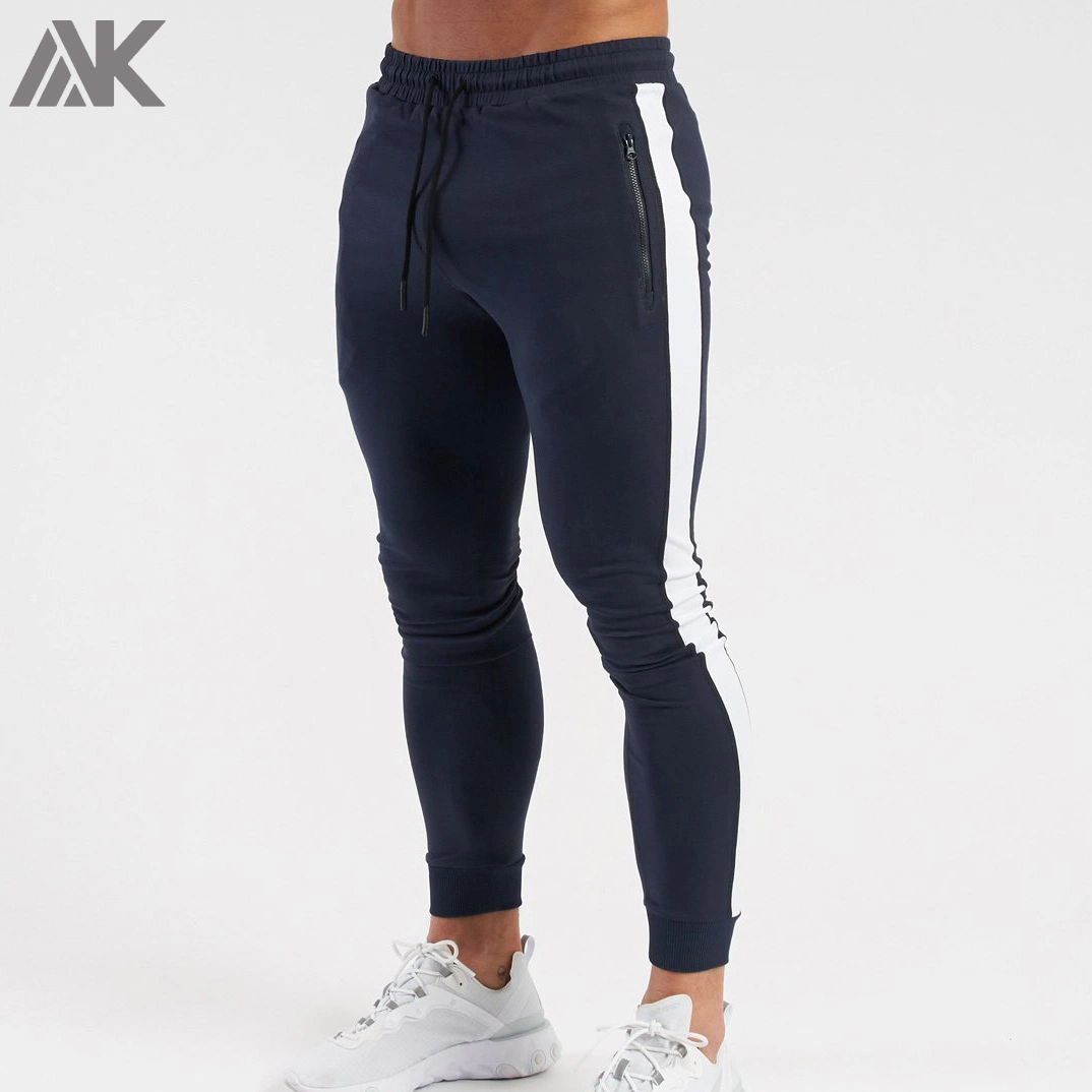 Diseño personalizado de algodón montado Sweatpants Mens matorral emparejador de sudor pantalones