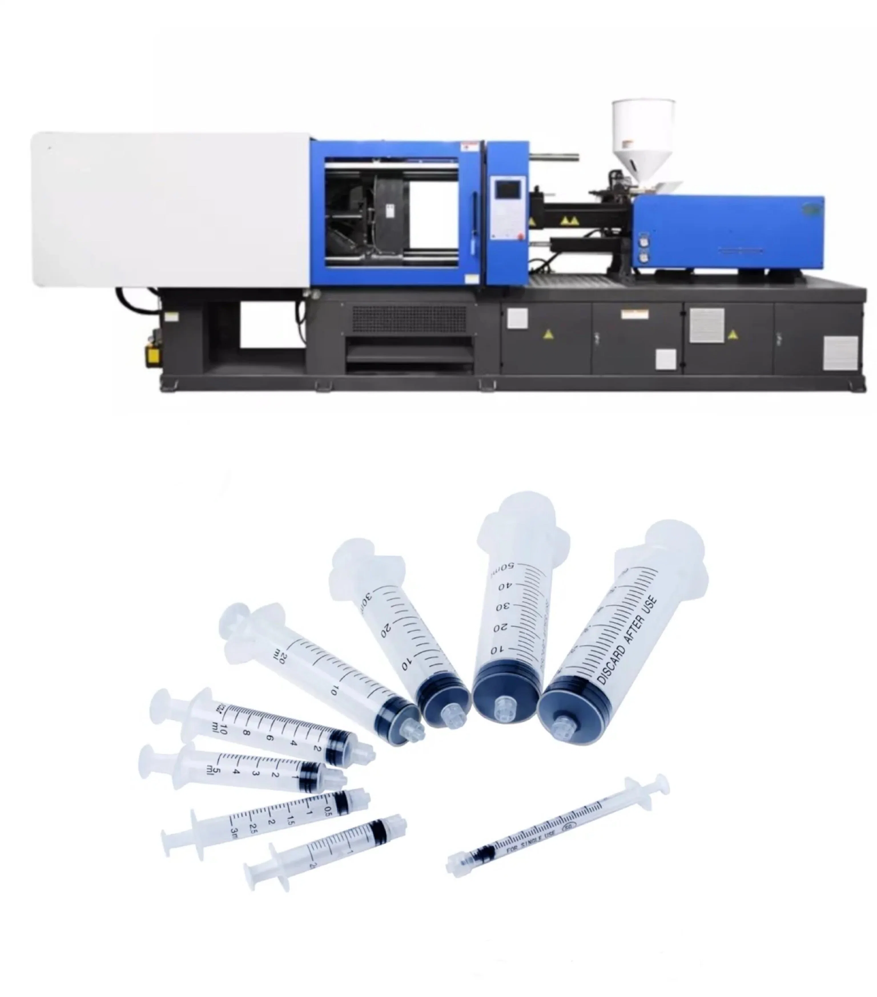 Línea completa de equipos automáticos de línea de fabricación de jeringas desechables Máquina de fabricación de jeringas desechables